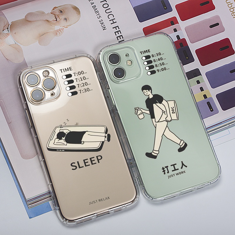 Ốp lưng iphone Ốp lưng iphoneỐp điện thoại TPU trong suốt thích hợp cho Iphone 11/12/12pro/11Promax/Xs/Xr/XSmax/6splus/7plus/8plus