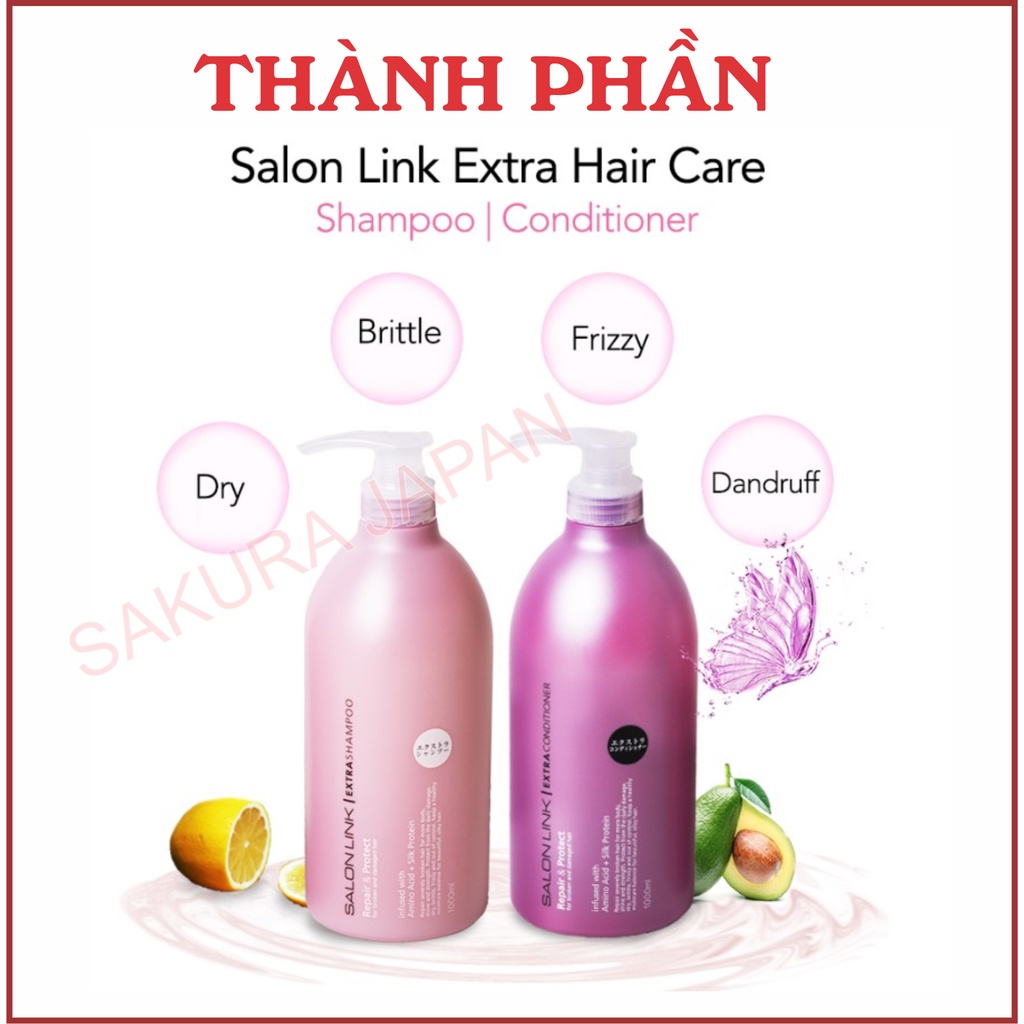 Dầu Gội - Xả Salonlink 1000ml Nhật Bản
