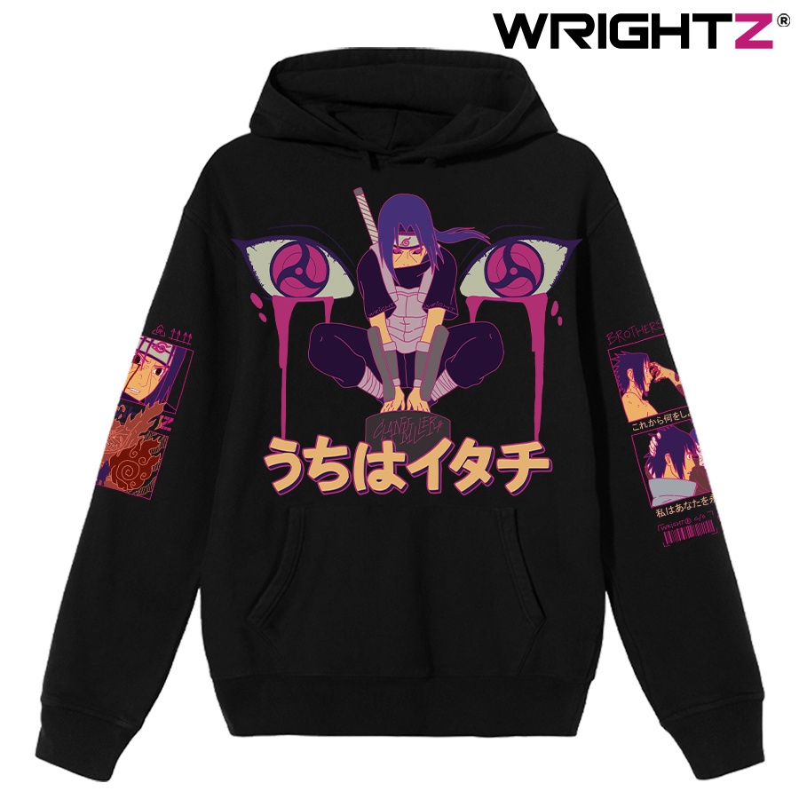 Áo hoodie Wrightz anime manga naruto uchiha itachi saringan thời trang đường phố unisex