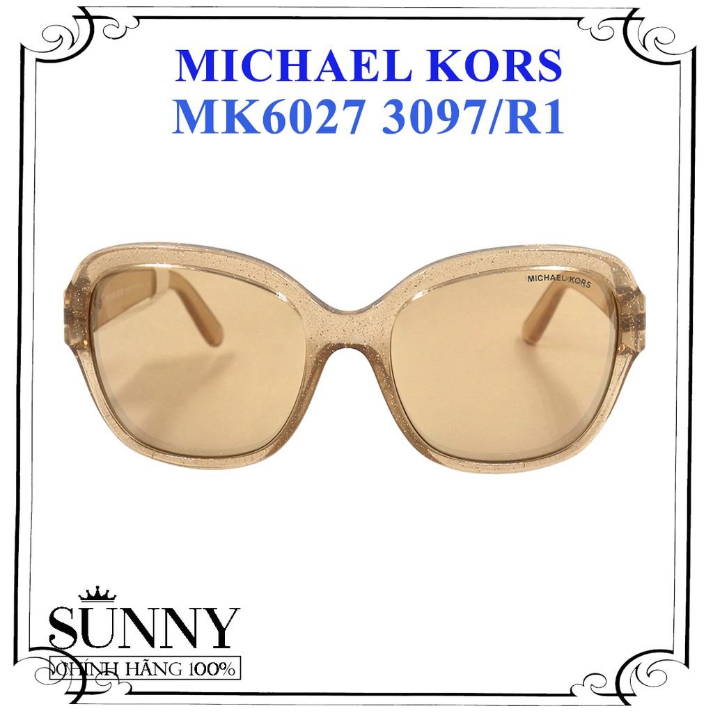 MK6027 kính mát chính hãng Michael Kors chính hãng, thiết kế dễ đeo bảo vệ mắt