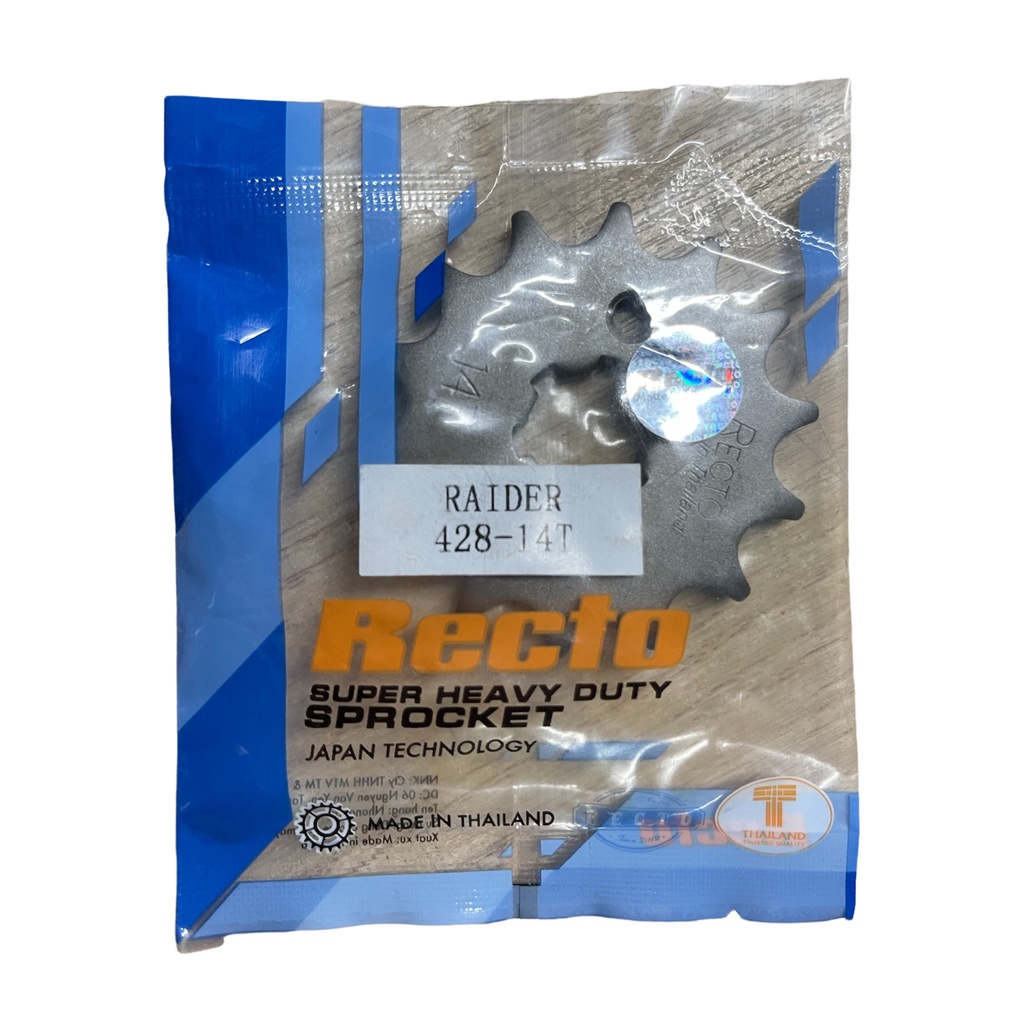 Nhông Recto size 14-15 xe Satria Fi, Raider Fi, GSX S150, GSX R150 chính hãng