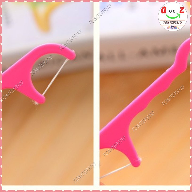 Tăm Chỉ Nha Khoa 2 Đầu Túi 25 Cây - Tăm Xỉa Răng