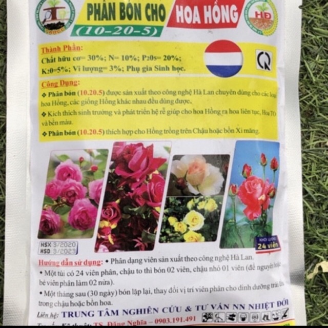 Phân bón chuyên cho hoa hồng