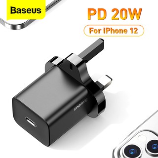 Củ sạc nhanh Baseus 20W cổng USB phích cắm UK 3 chấu cho điện thoại iPhone 12 Pro XS Max Xiaomi