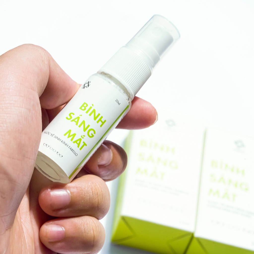 Bình xịt tròng kính nano FARELLO chống mờ sương tròng khi đeo khẩu trang dung tích 20ml