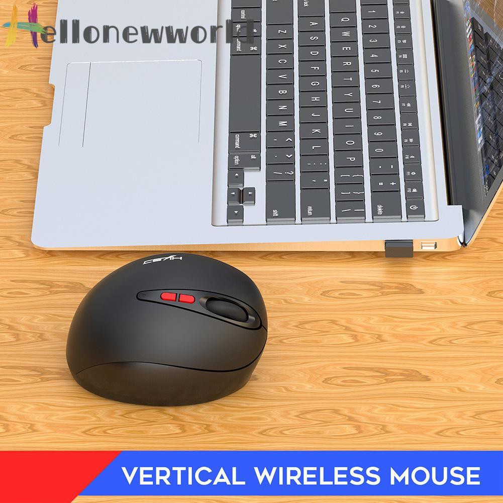 Hellonewworld HXSJ T31 Wireless Vertical Optical Rechargeable 2.4GHz 2400DPI 7 Keys Mouse