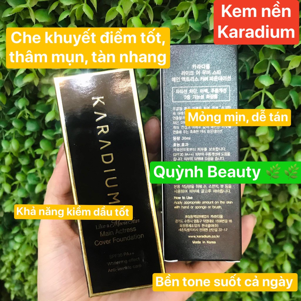 KEM NỀN KARADIUM SIÊU TIỆN TÍCH 8 TRONG 1 Karadium Triple Foundation SPF30+