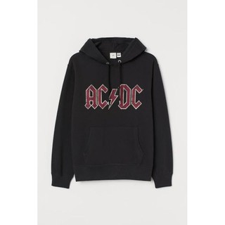 Áo hoodie h & m hnm acdc in hình thế giới đen