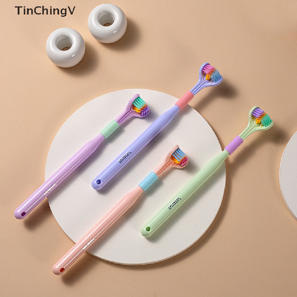 Bàn Chải Đánh Răng Lông Siêu Mềm Ba Mặt Dành Cho Người Lớn