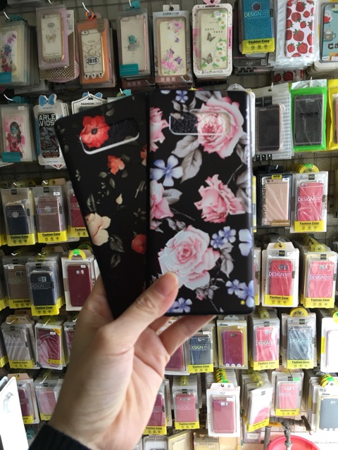 Ốp Note8 Hoa 3D nổi