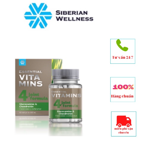 [Hỗ trợ khớp] Thực phẩm bảo vệ sức khỏe siberian Glucosamine &amp; Chondroitin – 60 viên