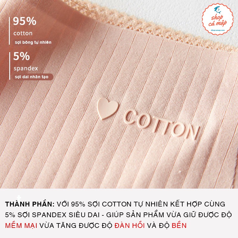 Quần Lót Nữ Cotton Cao Cấp Kháng Khuẩn, Quần Lót Nữ Cotton Trơn Cute | BigBuy360 - bigbuy360.vn