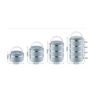 Cặp lồng đựng cơm lúa mạch 4 tầng 2.8L