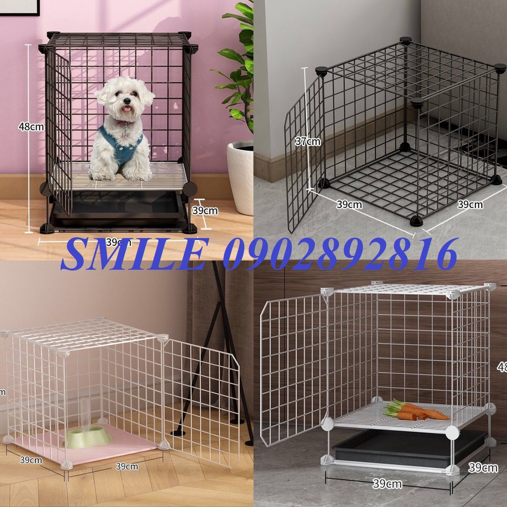 [TẶNG MÓC CHUỒNG] COMBO CHUỒNG, LỒNG,QUÂY LƯỚI THÉP DÀNH CHO CHÓ MÈO, PET THÚ CƯNG ĐA NĂNG