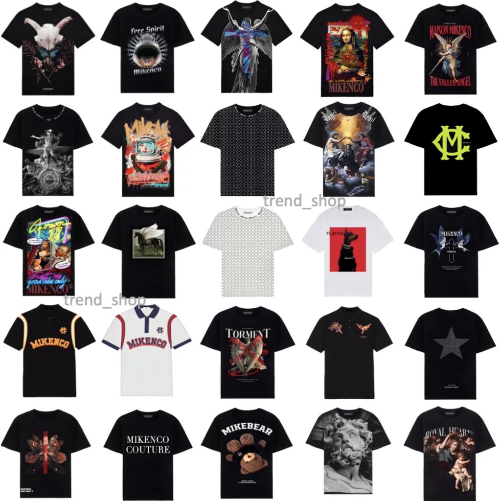 Áo thun MIKENCO, kiểu dáng unisex, cotton dày dặn, cộc tay cổ tròn-Hot Nhất Hè 2022