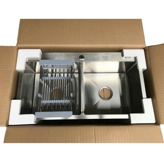 Chậu rửa đúc nguyên khối inox 304