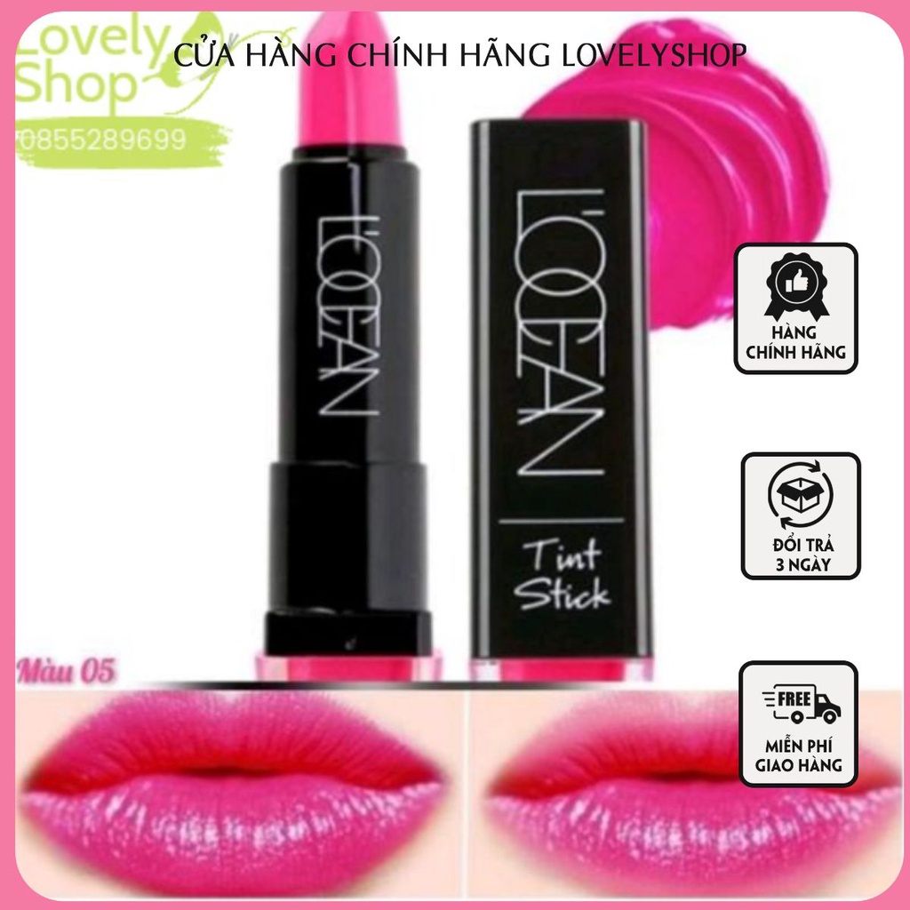 Son LOCEAN Màu 5 Lâu Trôi, Mềm Môi Chính Hãng HÀN QUỐC