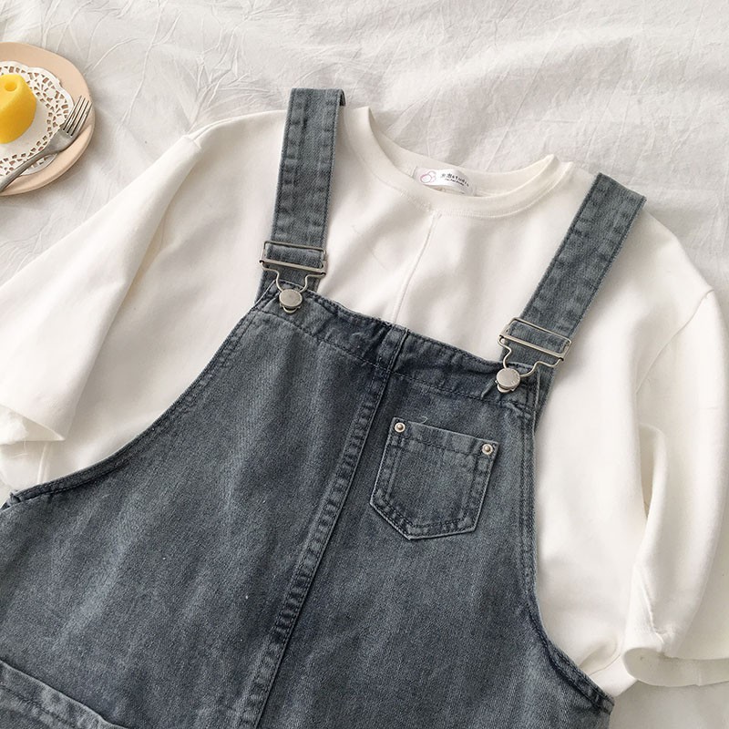 [Order]🌿 Quần yếm jean rách gối ulzzang hot 🔥 | BigBuy360 - bigbuy360.vn