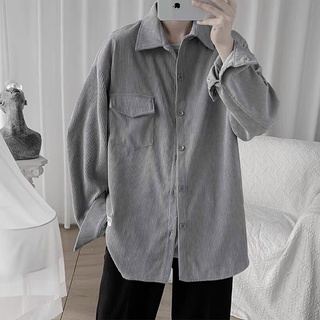Sơ mi nhung tăm unisex kèm ảnh thật