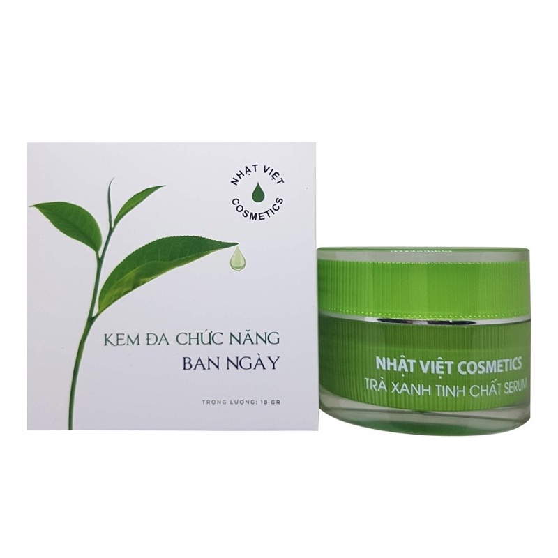 KEM ĐA CHỨC NĂNG BAN NGÀY TRÀ XANH TINH CHẤT SERUM NHẬT VIỆT