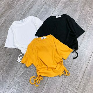 Áo crop top rút dây