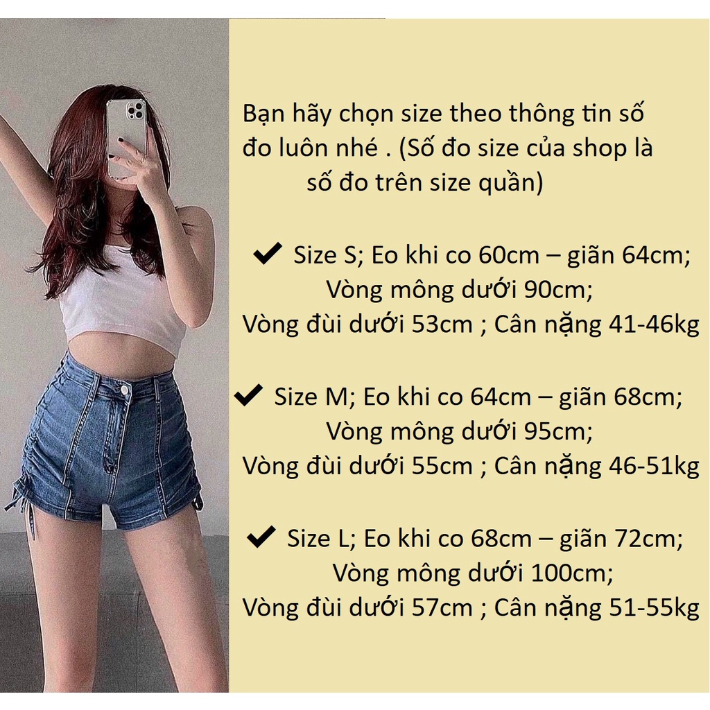 Quần Đùi Jeans Nữ Co Giãn Ôm Dáng QJ460