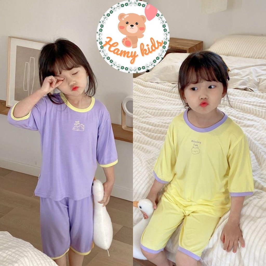 Đồ Bộ Lửng Minky Mom Chính Hãng Bé Trai Bé Gái Vải Thun Lạnh Thoáng Mát Dễ Thương Cho Bé Từ 0-5 Tuổi Dưới 20kg- Hamykids