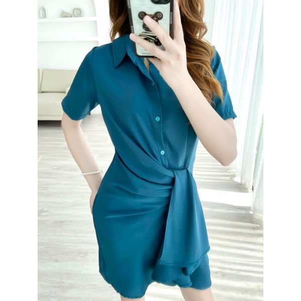 Váy li hạt dún sườn ZARA