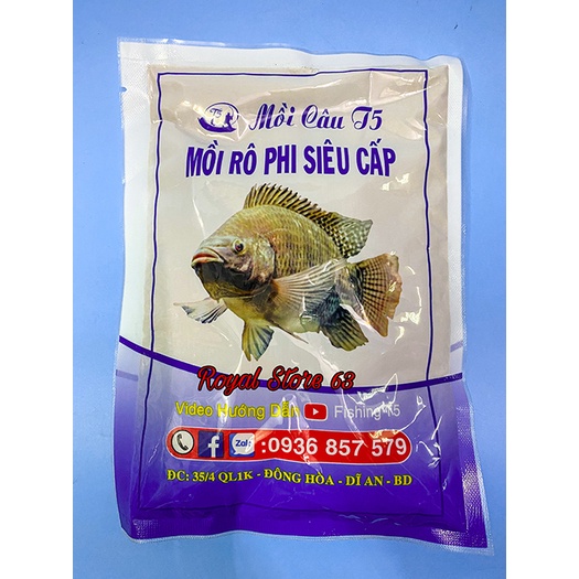 Mồi câu cá rô phi siêu cấp Fishing T5 (200gram)