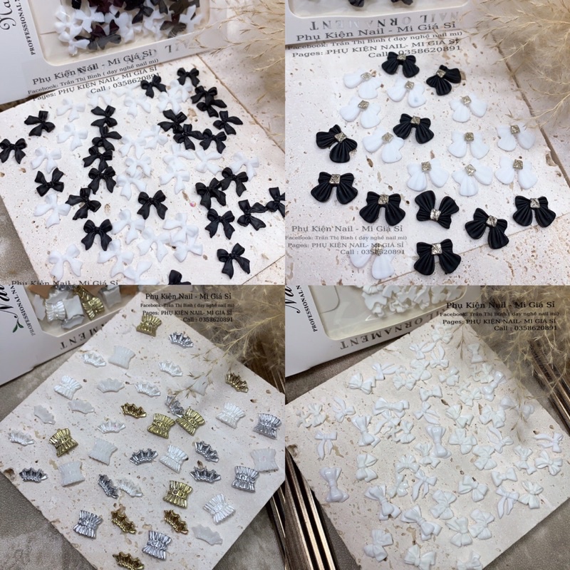 Set charm nơ siêu hot