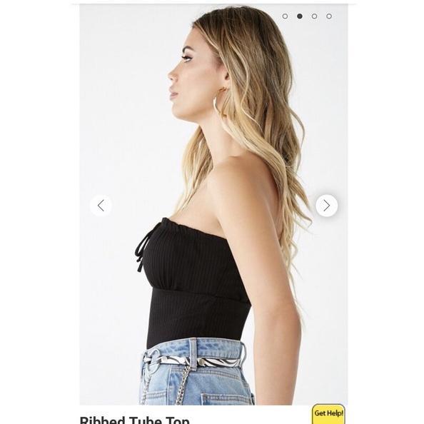 Áo ống Ribbed Tube Top F21 VNXK