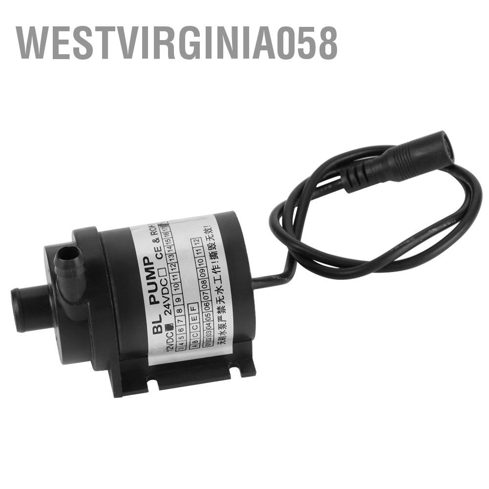 Có thể bán buôn DC 12V 18W Màu đen chịu được nhiệt độ cao Tuần hoàn Độ ồn thấp Máy bơm nước không chổi than Westvirginia058 Hàng giao ngay
