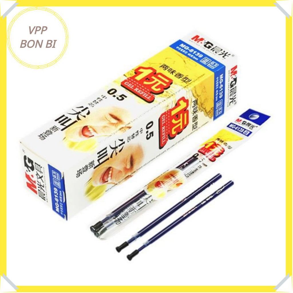 1 chiếc ruột bút gel/bút nước chữ A 0.5mm àng cao cấp MG6139/65245