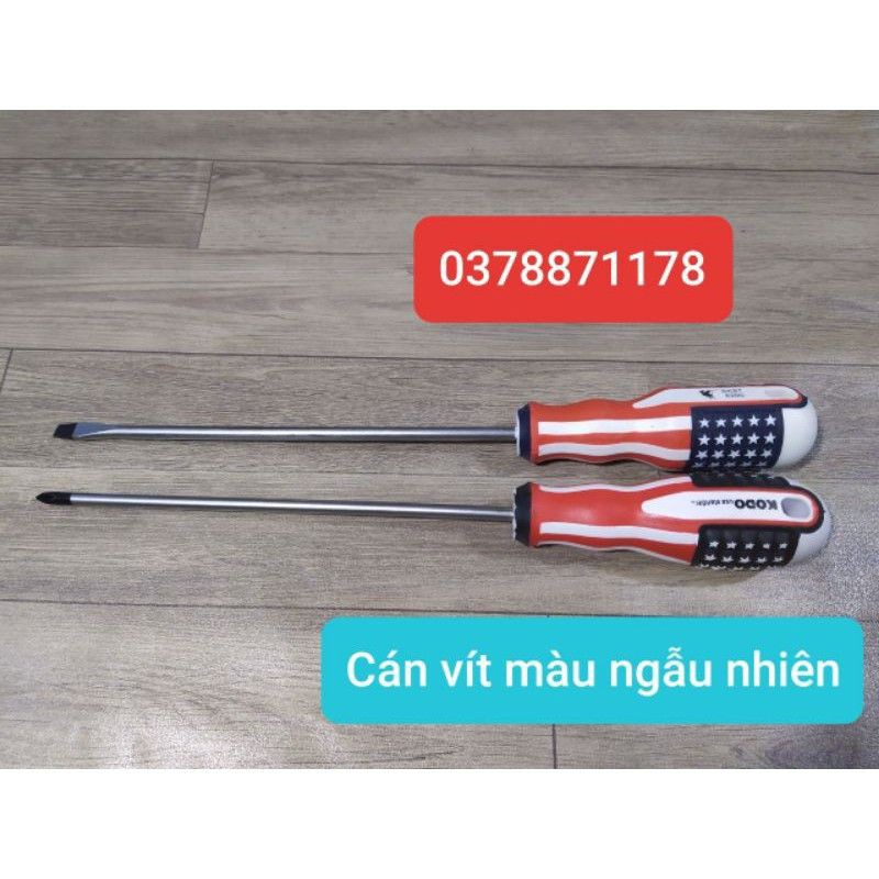 Tô vít 1 đầu dẹp và bake 6 ly
