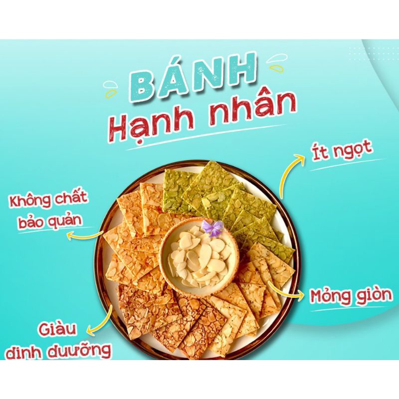 Bánh ngói hạnh nhân ăn kiêng 100gam