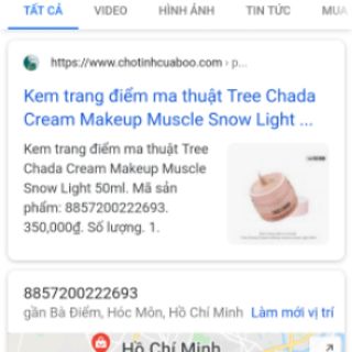 Kem trang điểm dưỡng da TREECHADA Thái lan