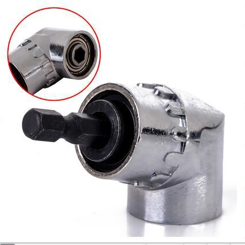 [Hàng Sẵn] Tua vít góc Bit 105 ° Xoay Phụ kiện Máy khoan điện Mở rộng Phụ kiện 1 / 4in Hex【Wisconsin059】