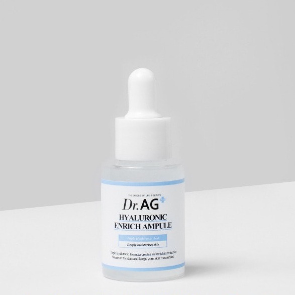 Tinh Chất Dưỡng Da Lành Tính Dr.AG+ Dr Ag DrAg Cica Hyaluronic Calming/PHA Clear Skin/Hyaluron Enrich Ampoule 30ml