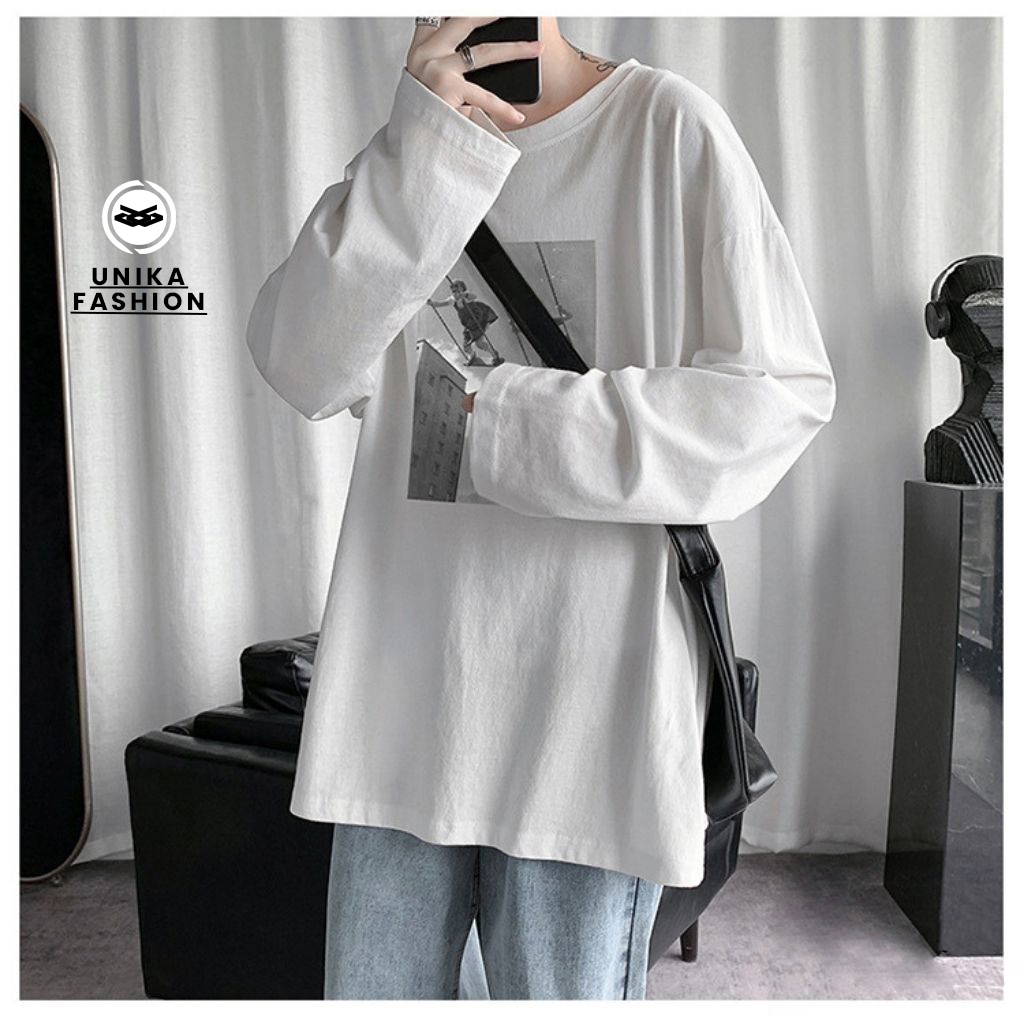 Áo thun dài tay unisex nam nữ basic Unika cao cấp AT269