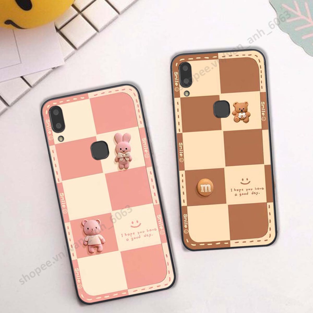 Ốp lưng Vivo V9 / V9 Youth hình gấu, kẹo dễ thương cute