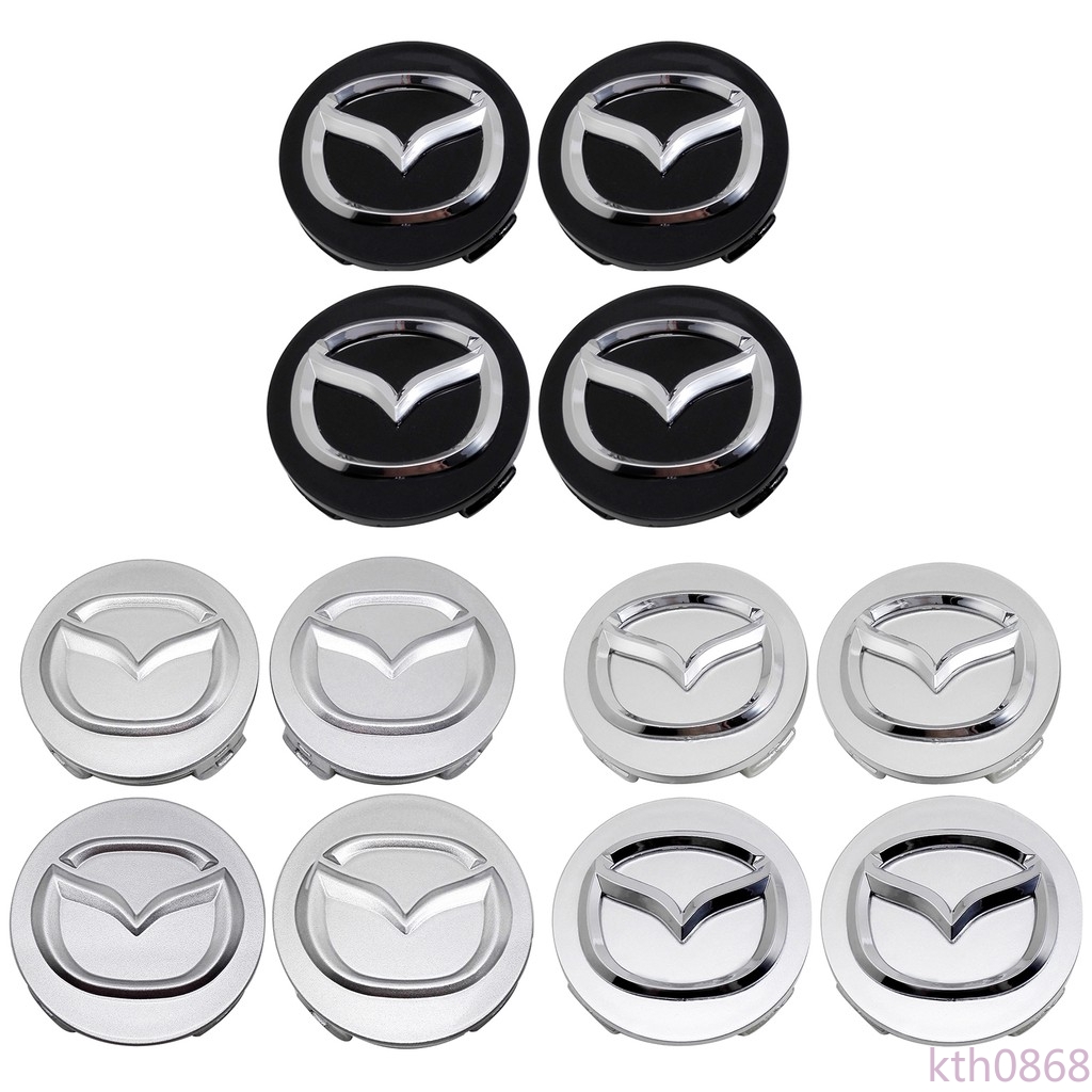 Set 4 Nắp Chụp Mâm Bánh Xe Hơi Mazda Cx9 Cx7 Cx5 Atenza Axla Mx3 Mx5 Speed