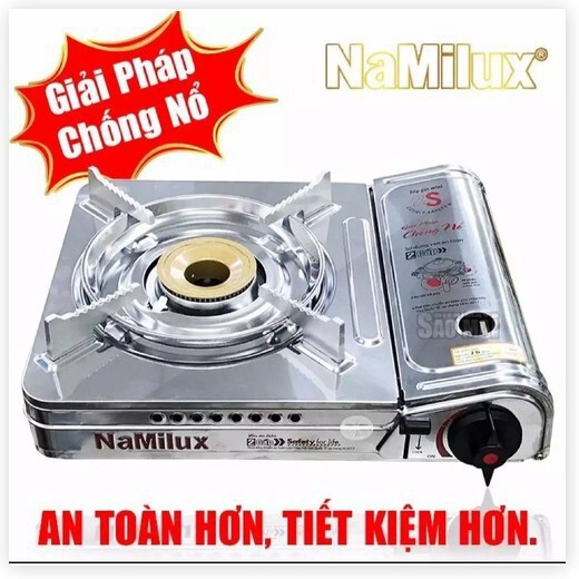 Bếp Ga Mini Cao Cấp NaMilux 2S PL-1921AS - Sử dụng cụm van an toàn 2 Cấp, chống nổ lon ga - Ngắt gas tự động Điện Gia Dụ