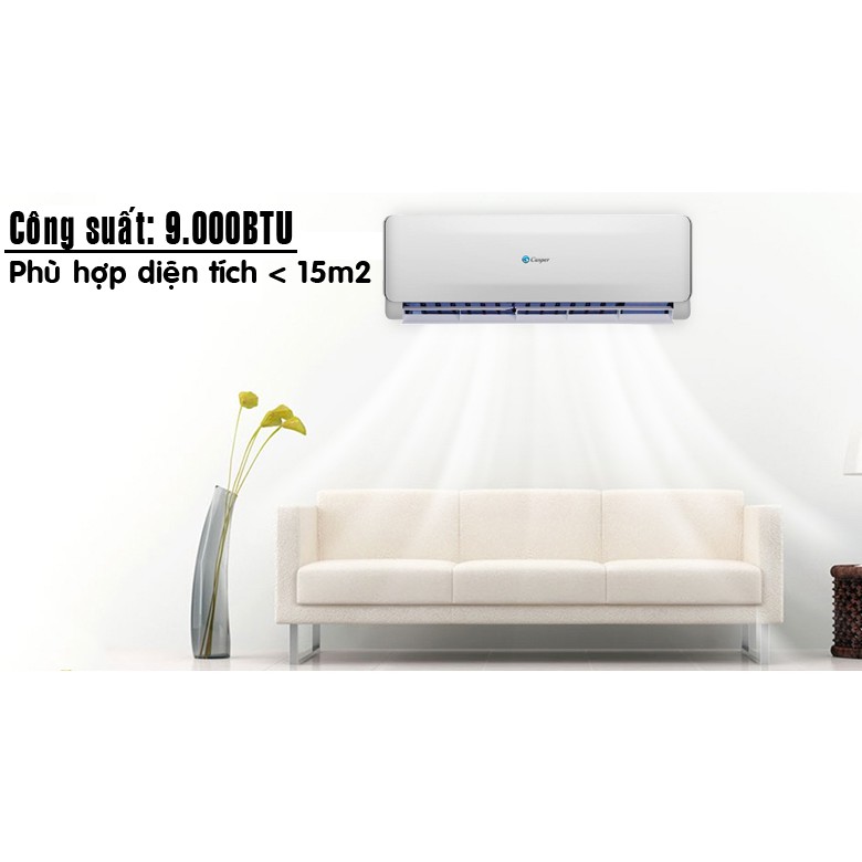 EH-09TL22, Điều hòa Casper 9.000BTU 2 chiều máy tiêu chuẩn