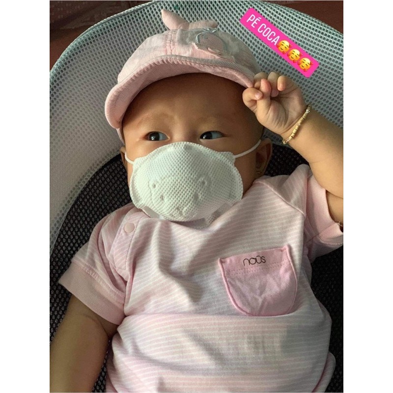 Khẩu trang trẻ em cho bé 2m+(Gấu pigeon Nhật Bản) set 3 cái,7 cái | BigBuy360 - bigbuy360.vn