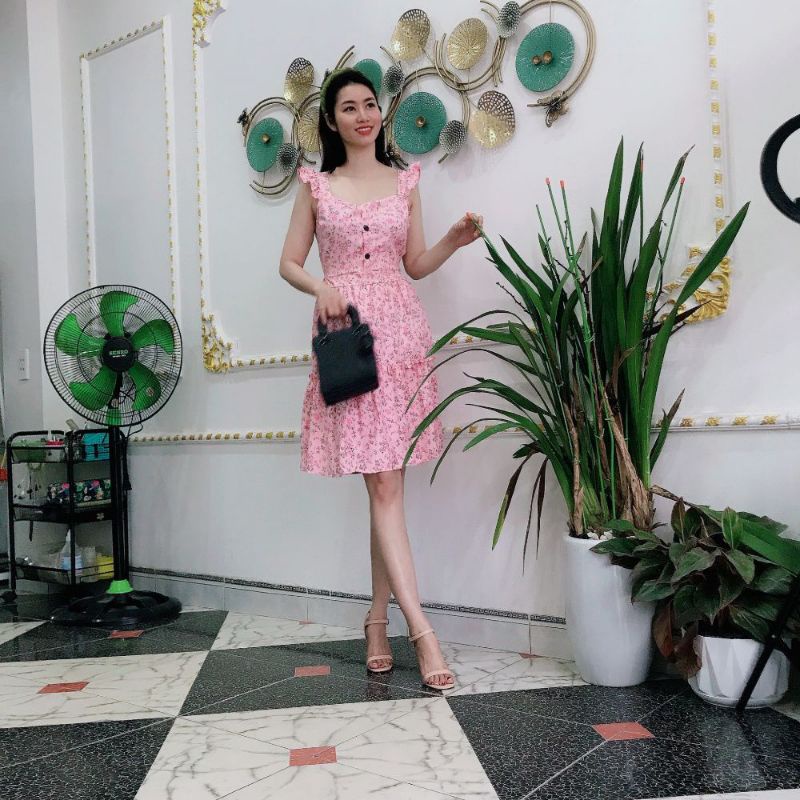 Đầm nữ cánh tiên chất liệu lụa Nhật mát mẻ | BigBuy360 - bigbuy360.vn