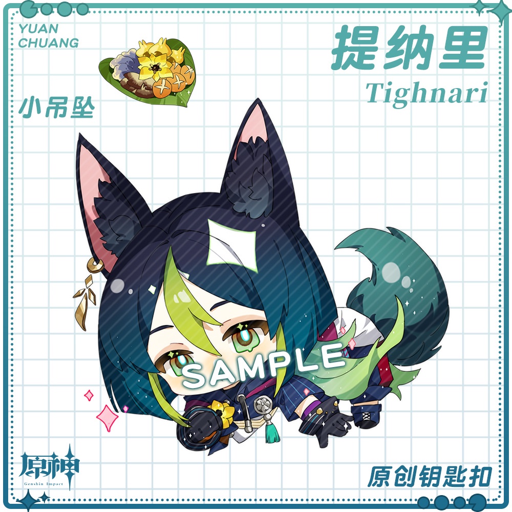 Móc Khóa Hai Mặt Bằng Acrylic Trong Suốt In Hình Anime Dễ Thương