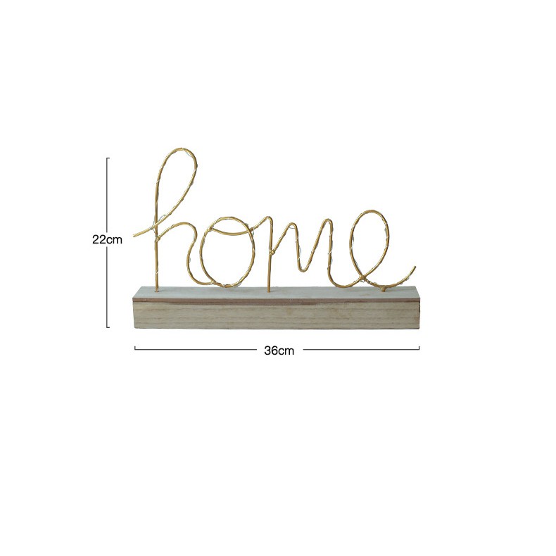 Đèn led dây chữ LOVE - HOME, đèn trang trí.
