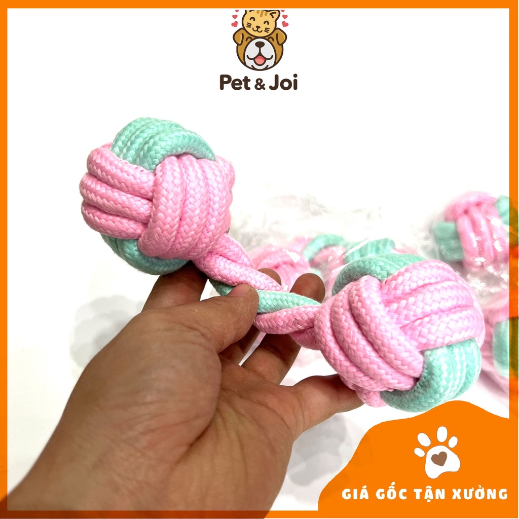 [ Đồ chơi thú cưng ] Tạ thừng hai đầu cho chó mèo - PET&amp;JOI