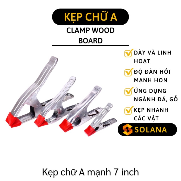 Kẹp Chữ A - Kìm Kẹp Nhanh Chữ A Cỡ 7inch Chuyên Dùng Cho Thợ Mộc, Ngành Đá 8513