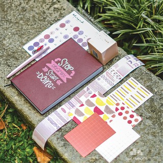 Planner Gift Set Combo: Sổ Explore - WashiTape - Sticker - Pen - Note